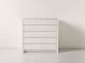 Cómodas de madera 100x40x90 cm - Color blanco - Estilo moderno con 5 cajones
